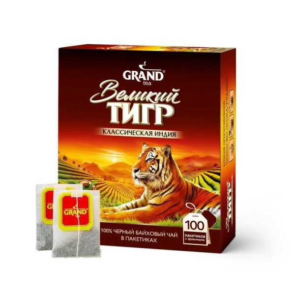 Чай Великий Тигр черный 100п*8