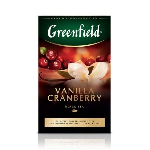 Чай Гринфилд 100 гр (Vanilla Cranberry)