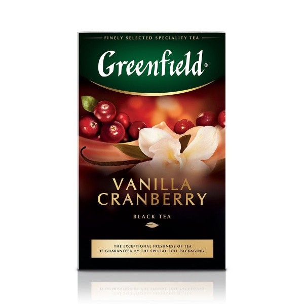 Чай Гринфилд 100 гр (Vanilla Cranberry)
