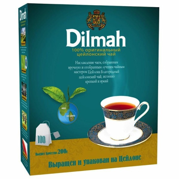 Чай цейлонский Dilmah 100 пак