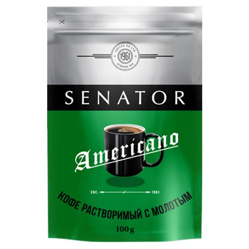 Кофе SENATOR Americano с доб.молотого 75 гр