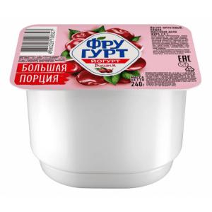 Йогурт Фругурт 2,0% 240 гр вишня
